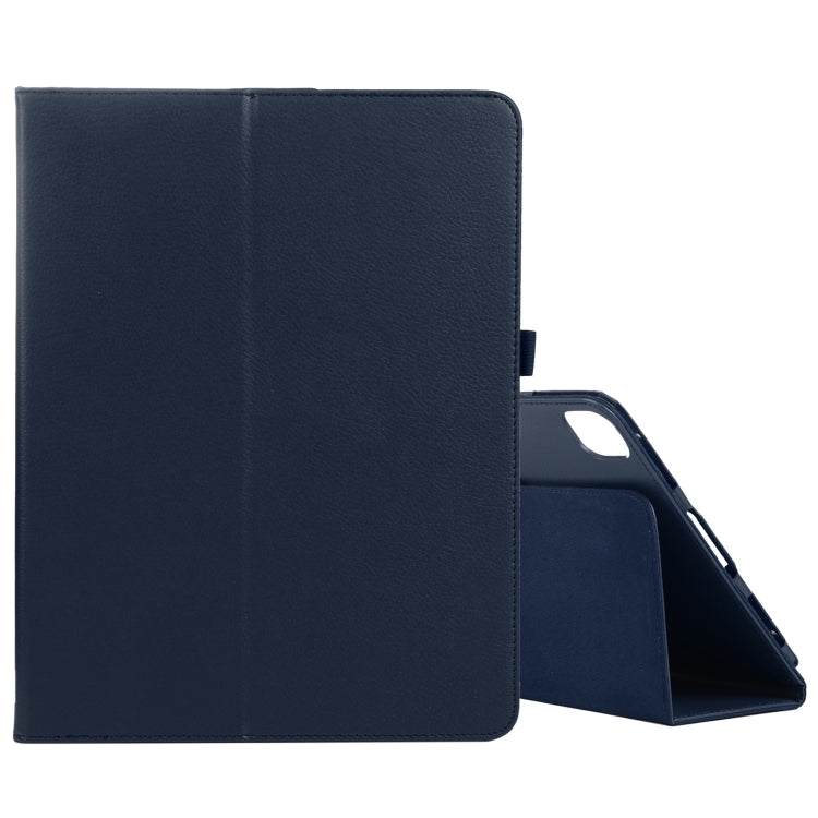 For iPad Air 11 2024 Litchi Texture Solid Color Leather Tablet Case(Dark Blue) - iPad Air 11 2024 Cases by PMC TechLife | Online Shopping South Africa | PMC TechLife | Buy Now Pay Later Mobicred
