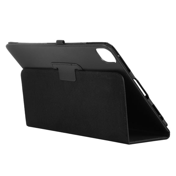 For iPad Air 11 2025 / 2024 Litchi Texture Solid Color Leather Tablet Case(Black)