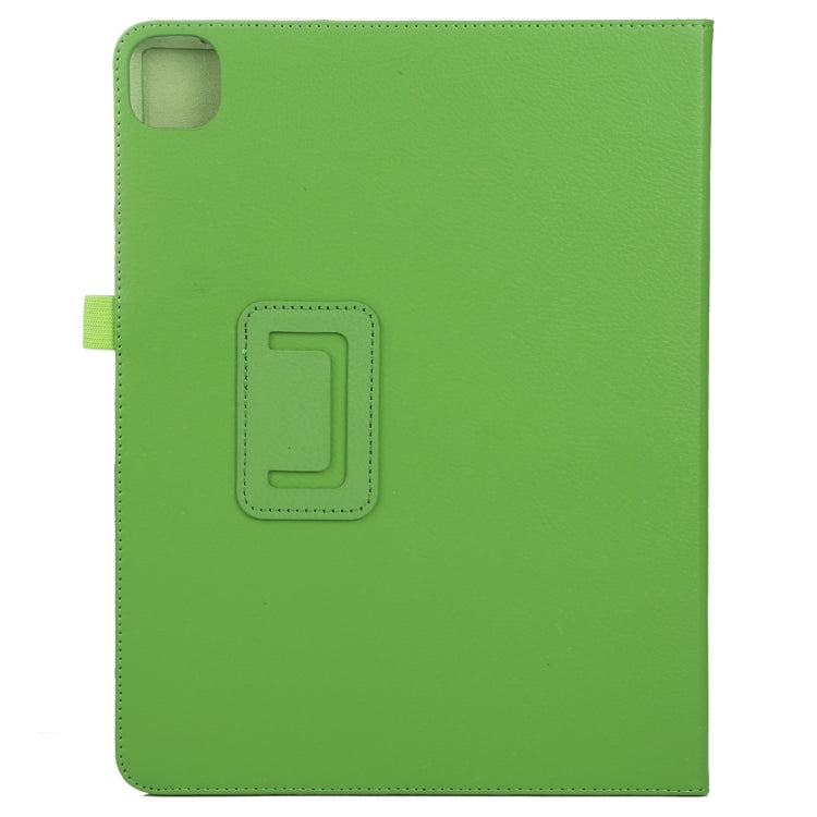 For iPad Pro 11 2024 Litchi Texture Solid Color Leather Tablet Case(Green)