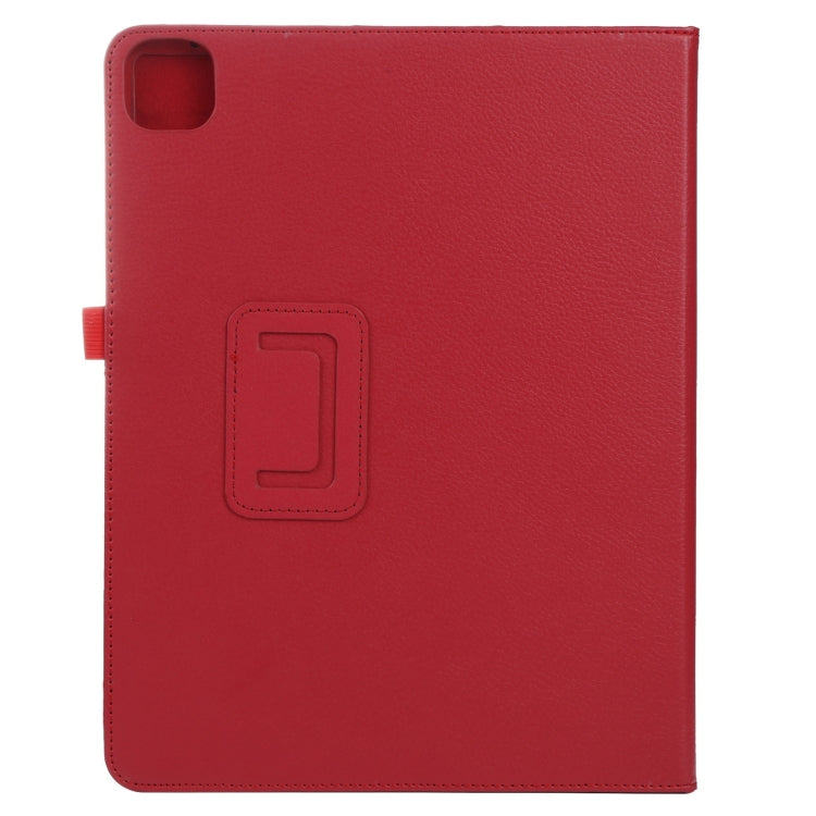 For iPad Pro 11 2024 Litchi Texture Solid Color Leather Tablet Case(Red)