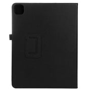 For iPad Pro 11 2024 Litchi Texture Solid Color Leather Tablet Case(Black)