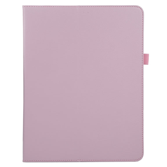 For iPad Pro 11 2024 Litchi Texture Solid Color Leather Tablet Case(Pink)
