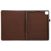 For iPad Pro 11 2024 Litchi Texture Solid Color Leather Tablet Case(Brown)