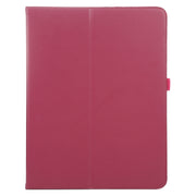 For iPad Pro 13 2024 Litchi Texture Solid Color Leather Tablet Case(Rose Red)