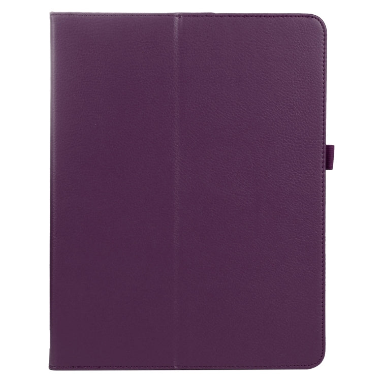 For iPad Pro 13 2024 Litchi Texture Solid Color Leather Tablet Case(Purple) - iPad Pro 13 2024 Cases by PMC TechLife | Online Shopping South Africa | PMC TechLife | Buy Now Pay Later Mobicred