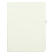 For iPad Pro 13 2024 Litchi Texture Solid Color Leather Tablet Case(White)