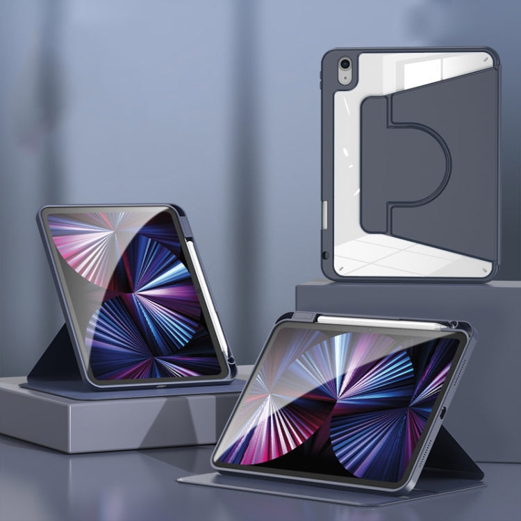For iPad Pro 13 2024 2 in 1 Acrylic Split Rotating Leather Tablet Case(Dark Blue) - iPad Pro 13 2024 Cases by PMC TechLife | Online Shopping South Africa | PMC TechLife | Buy Now Pay Later Mobicred