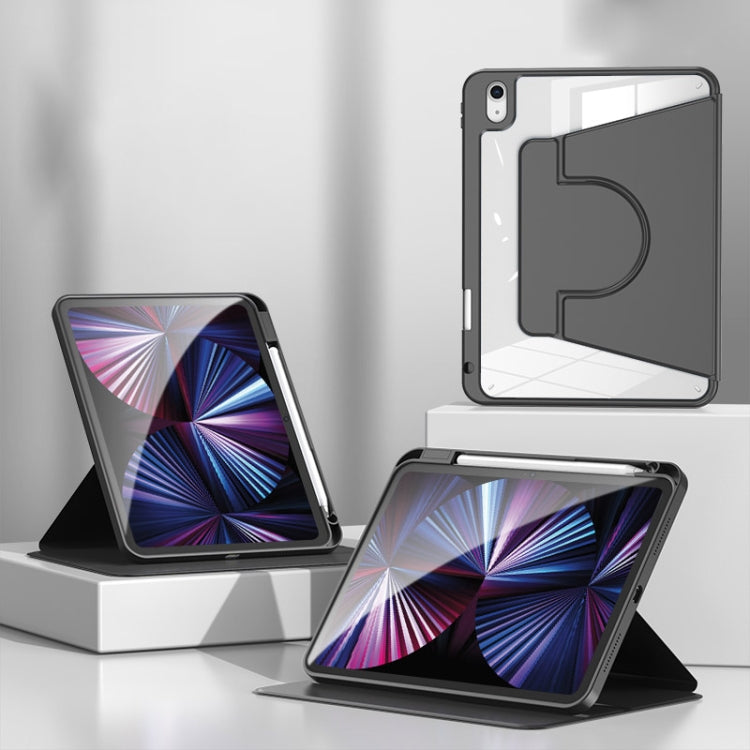 For iPad Pro 13 2024 2 in 1 Acrylic Split Rotating Leather Tablet Case(Black) - iPad Pro 13 2024 Cases by PMC TechLife | Online Shopping South Africa | PMC TechLife | Buy Now Pay Later Mobicred