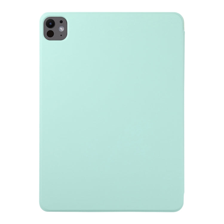 For iPad Pro 13 2024 Double-sided Clip Non-buckle Magnetic PU Smart Tablet Case(Light Green) - iPad Air 13 2025 / 2024 Cases by PMC TechLife | Online Shopping South Africa | PMC TechLife | Buy Now Pay Later Mobicred
