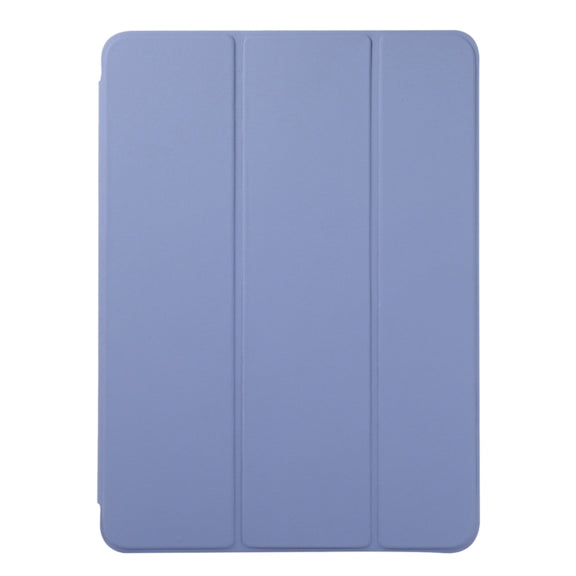 For iPad Pro 13 2024 Double-sided Clip Non-buckle Magnetic PU Smart Tablet Case(Purple)
