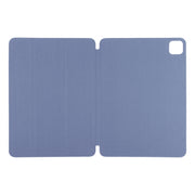 For iPad Pro 13 2024 Double-sided Clip Non-buckle Magnetic PU Smart Tablet Case(Purple)