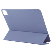 For iPad Pro 13 2024 Double-sided Clip Non-buckle Magnetic PU Smart Tablet Case(Purple)