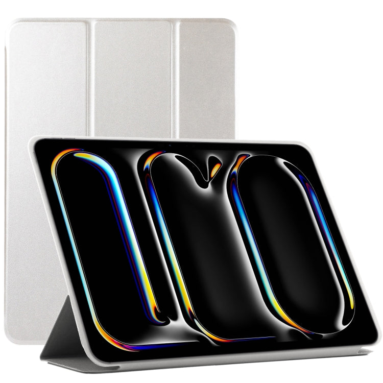For iPad Pro 13 2024 Double-sided Clip Non-buckle Magnetic PU Smart Tablet Case(Gold) - iPad Air 13 2025 / 2024 Cases by PMC TechLife | Online Shopping South Africa | PMC TechLife | Buy Now Pay Later Mobicred