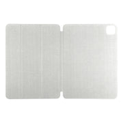 For iPad Pro 13 2024 Double-sided Clip Non-buckle Magnetic PU Smart Tablet Case(Gold)
