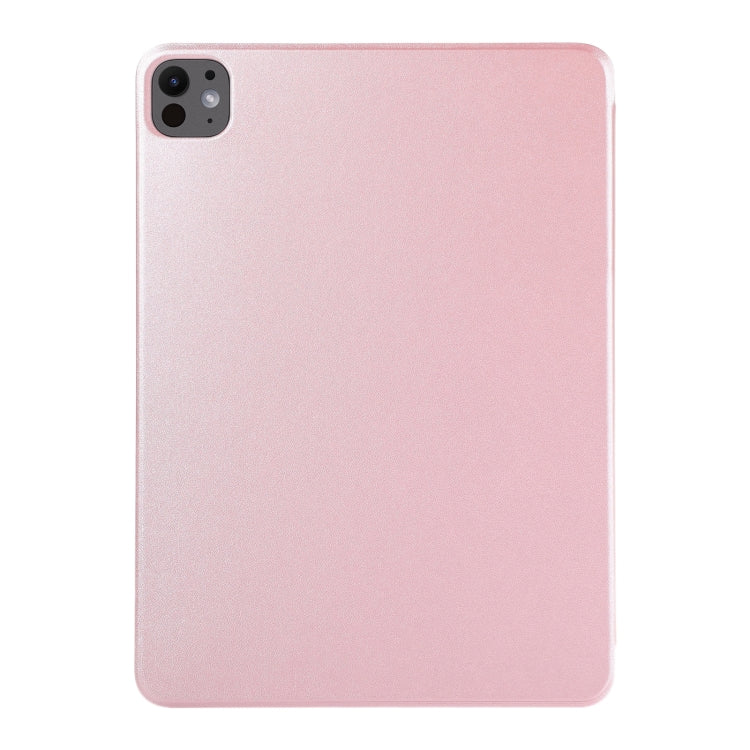 For iPad Pro 11 2024 Double-sided Clip Non-buckle Magnetic PU Smart Tablet Case(Rose Gold) - iPad Pro 11 2024 Cases by PMC TechLife | Online Shopping South Africa | PMC TechLife | Buy Now Pay Later Mobicred
