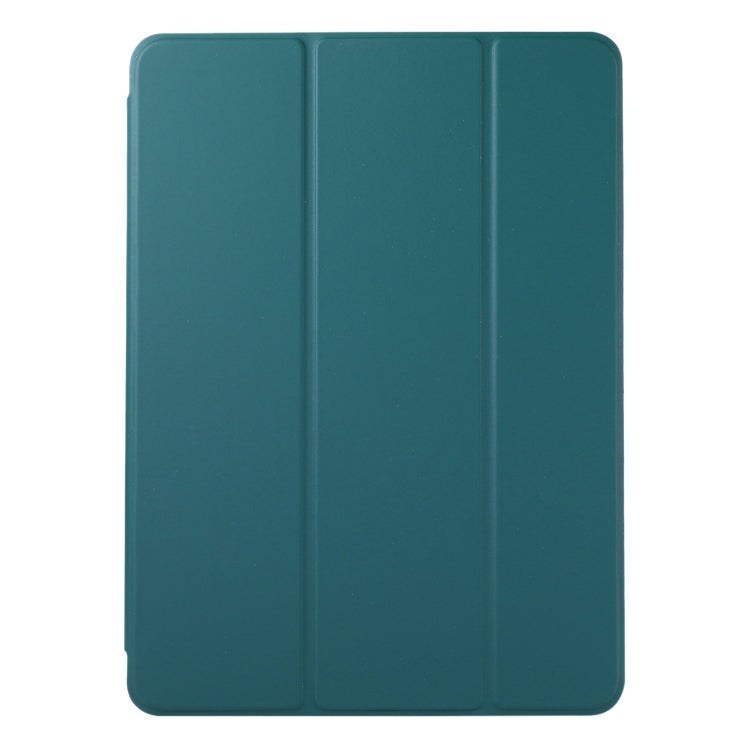 For iPad Pro 11 2024 Double-sided Clip Non-buckle Magnetic PU Smart Tablet Case(Dark Green) - iPad Pro 11 2024 Cases by PMC TechLife | Online Shopping South Africa | PMC TechLife | Buy Now Pay Later Mobicred