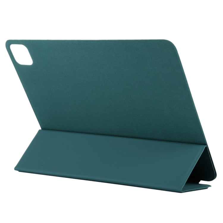 For iPad Pro 11 2024 Double-sided Clip Non-buckle Magnetic PU Smart Tablet Case(Dark Green) - iPad Pro 11 2024 Cases by PMC TechLife | Online Shopping South Africa | PMC TechLife | Buy Now Pay Later Mobicred