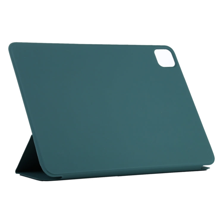 For iPad Pro 11 2024 Double-sided Clip Non-buckle Magnetic PU Smart Tablet Case(Dark Green) - iPad Pro 11 2024 Cases by PMC TechLife | Online Shopping South Africa | PMC TechLife | Buy Now Pay Later Mobicred