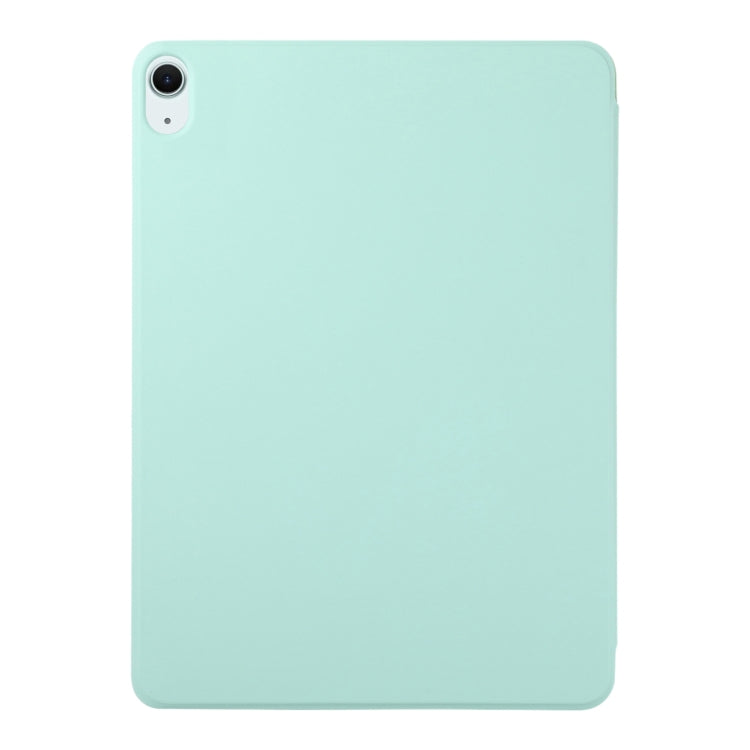 For iPad Air 11 2024 Double-sided Clip Non-buckle Magnetic PU Smart Tablet Case(Light Green) - iPad Air 11 2024 Cases by PMC TechLife | Online Shopping South Africa | PMC TechLife | Buy Now Pay Later Mobicred