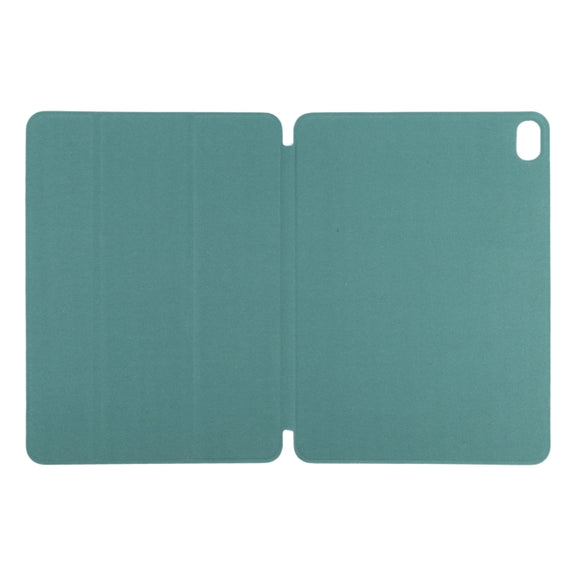 For iPad Air 11 2024 Double-sided Clip Non-buckle Magnetic PU Smart Tablet Case(Green)