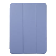 For iPad Air 11 2024 Double-sided Clip Non-buckle Magnetic PU Smart Tablet Case(Purple)