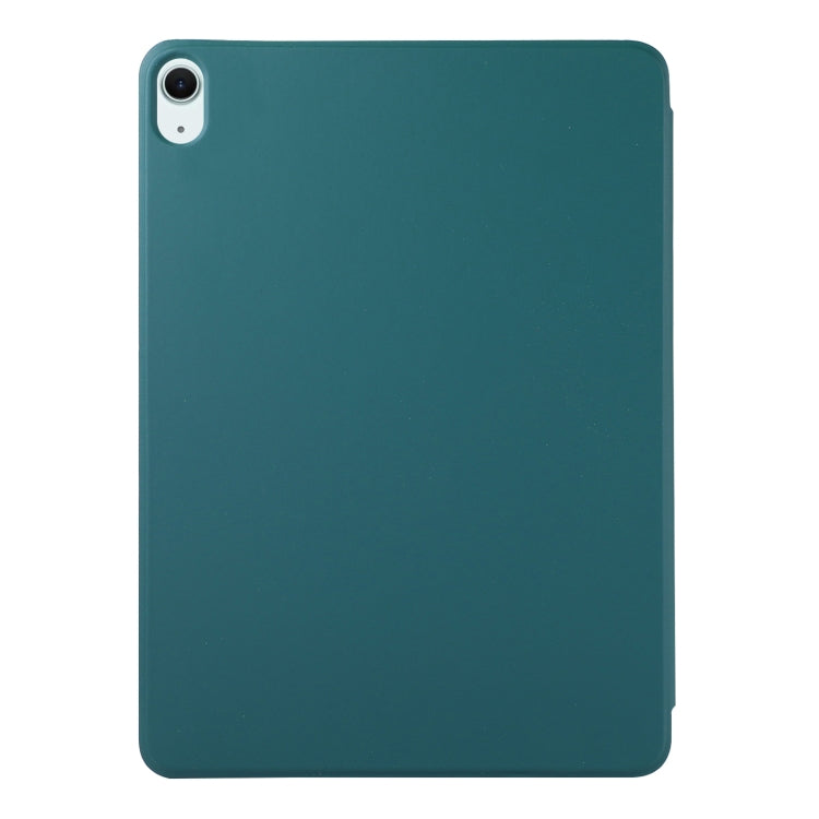 For iPad Air 11 2025 / 2024 Double-sided Clip Non-buckle Magnetic PU Smart Tablet Case(Dark Green) - iPad Air 11 2025 / 2024 Cases by PMC TechLife | Online Shopping South Africa | PMC TechLife | Buy Now Pay Later Mobicred