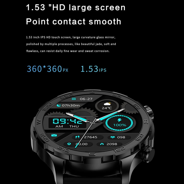 DK67 1.53 inch IP67 BT 5.0 Fitness Sport Smart Watch, Support Bluetooth Call / Sleep / Blood Oxygen / Heart Rate / Blood Pressure Health Monitor(Black) - Smart Watches by PMC TechLife | Online Shopping South Africa | PMC TechLife | Buy Now Pay Later Mobicred