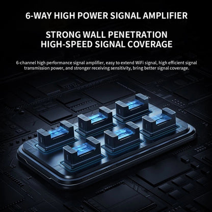 Xiaomi BE6500 Pro WiFi7 Dual Band 8-channel Independent Signal Amplifier 1GB Memory Router, US Plug(Black) - free shipping - PMC Jewellery - Order now!