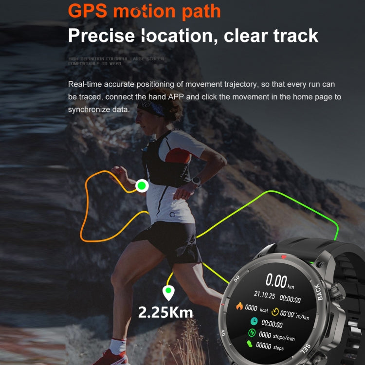 DK68 1.53 inch IP67 BT 5.0 Fitness Sport Smart Watch, Support LED Flashlight / Bluetooth Call / Sleep / Blood Oxygen / Heart Rate / Blood Pressure Health Monitor(Silver)