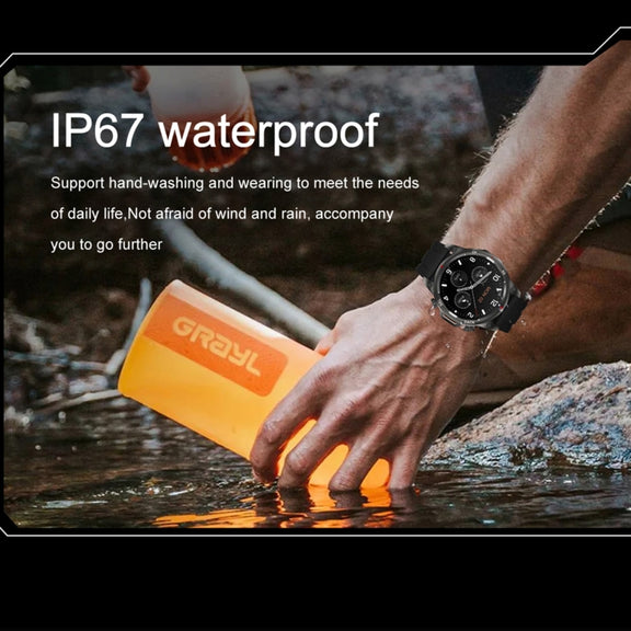 DK68 1.53 inch IP67 BT 5.0 Fitness Sport Smart Watch, Support LED Flashlight / Bluetooth Call / Sleep / Blood Oxygen / Heart Rate / Blood Pressure Health Monitor(Silver)