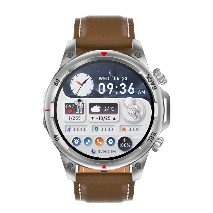DK68 1.53 inch IP67 BT 5.0 Fitness Sport Smart Watch, Support LED Flashlight / Bluetooth Call / Sleep / Blood Oxygen / Heart Rate / Blood Pressure Health Monitor(Brown)