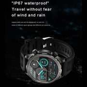 DK67 1.53 inch IP67 BT 5.0 Fitness Sport Smart Watch, Support Bluetooth Call / Sleep / Blood Oxygen / Heart Rate / Blood Pressure Health Monitor(Black)