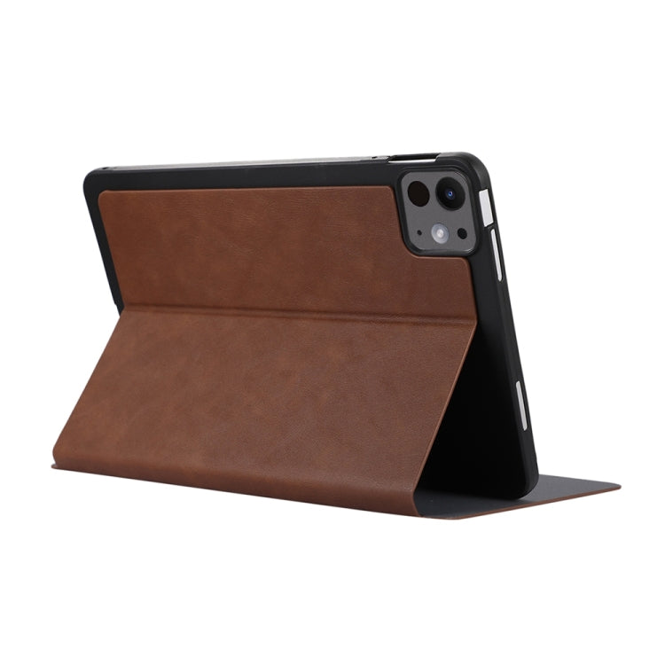 For iPad Pro 11 2024 TPU Flip Tablet Protective Leather Case(Brown) - free shipping - PMC TechLife - Order now!