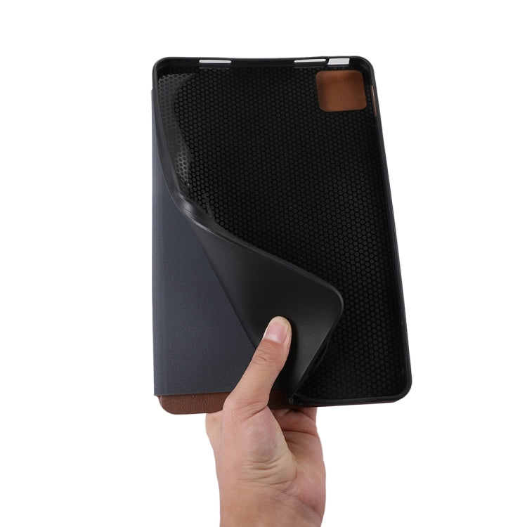 For iPad Pro 11 2024 TPU Flip Tablet Protective Leather Case(Brown)
