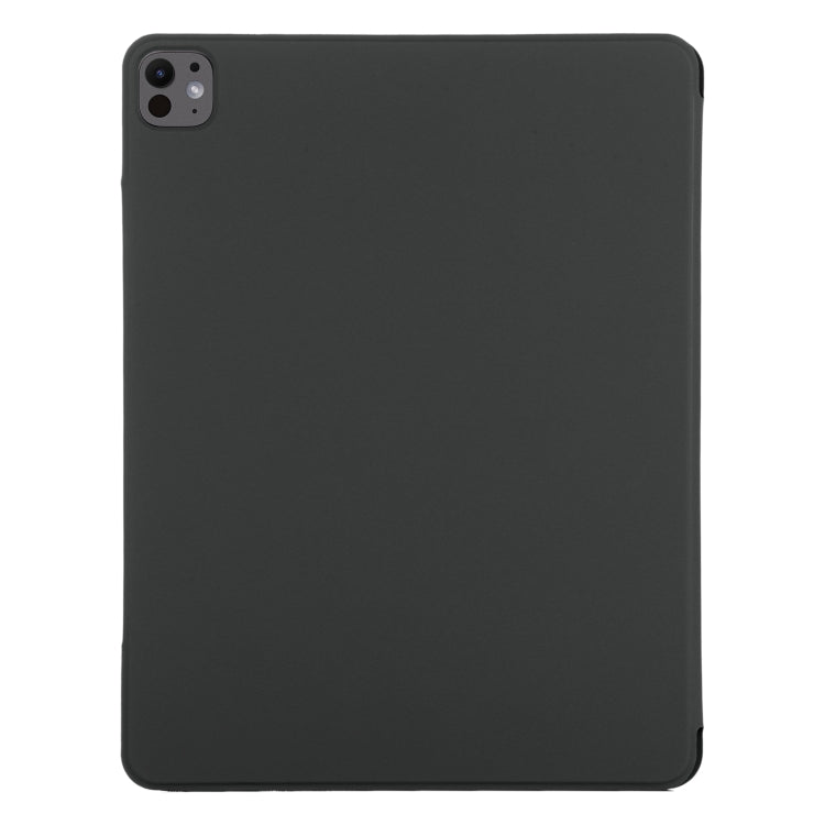 For iPad Pro 13 2024 Double-sided Clip Fixed Buckle Magnetic PU Leather Smart Tablet Case(Black) - iPad Pro 13 2024 Cases by PMC TechLife | Online Shopping South Africa | PMC TechLife | Buy Now Pay Later Mobicred