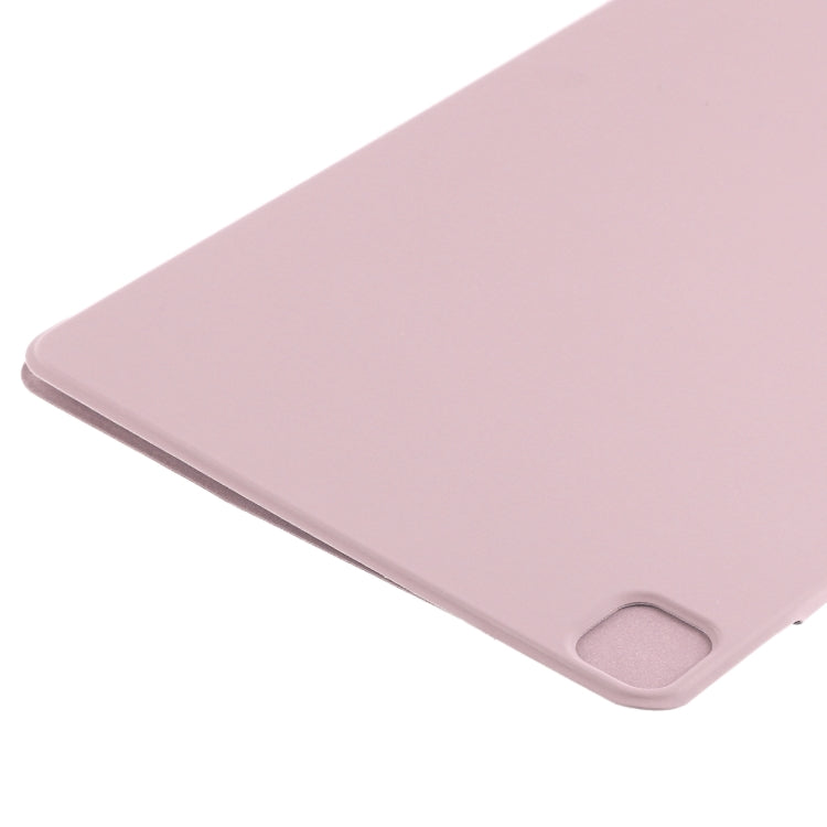 For iPad Pro 13 2024 Double-sided Clip Fixed Buckle Magnetic PU Leather Smart Tablet Case(Rose Gold) - iPad Pro 13 2024 Cases by PMC TechLife | Online Shopping South Africa | PMC TechLife | Buy Now Pay Later Mobicred
