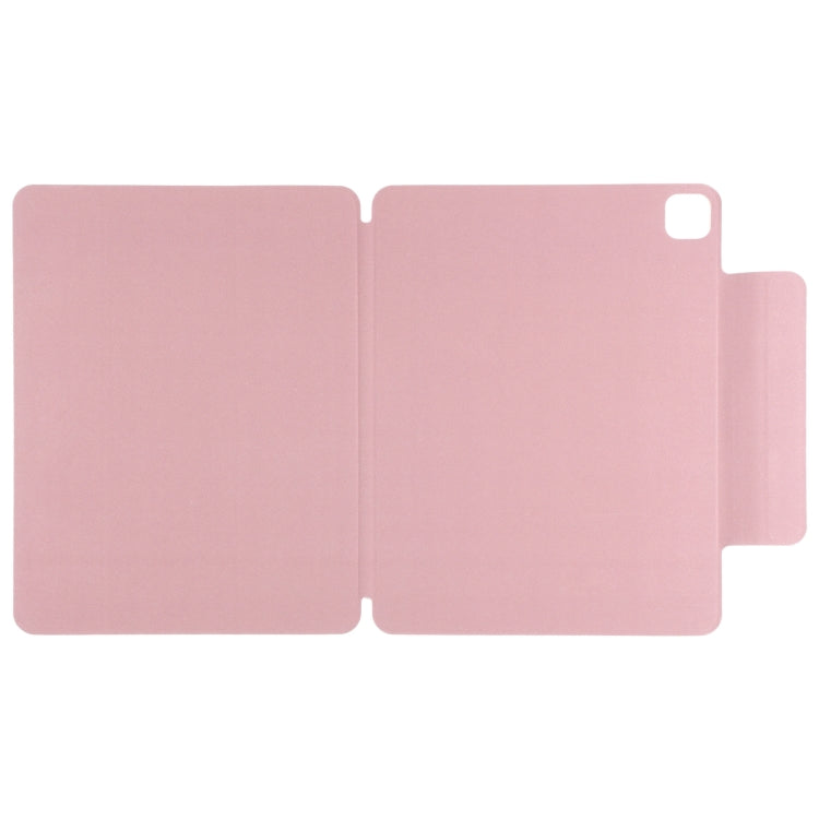 For iPad Pro 13 2024 Double-sided Clip Fixed Buckle Magnetic PU Leather Smart Tablet Case(Light Pink) - iPad Pro 13 2024 Cases by PMC TechLife | Online Shopping South Africa | PMC TechLife | Buy Now Pay Later Mobicred