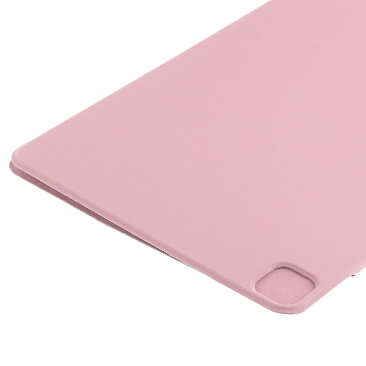 For iPad Pro 13 2024 Double-sided Clip Fixed Buckle Magnetic PU Leather Smart Tablet Case(Light Pink) - iPad Pro 13 2024 Cases by PMC TechLife | Online Shopping South Africa | PMC TechLife | Buy Now Pay Later Mobicred