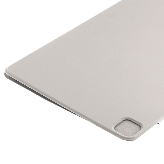 For iPad Pro 13 2024 Double-sided Clip Fixed Buckle Magnetic PU Leather Smart Tablet Case(Grey)