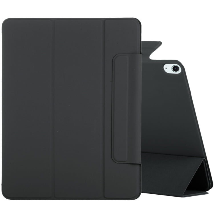 For iPad Air 11 2025 / 2024 Double-sided Clip Fixed Buckle Magnetic PU Leather Smart Tablet Case(Black) - iPad Air 11 2025 / 2024 Cases by PMC TechLife | Online Shopping South Africa | PMC TechLife | Buy Now Pay Later Mobicred