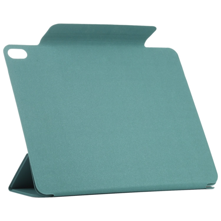 For iPad Air 11 2024 Double-sided Clip Fixed Buckle Magnetic PU Leather Smart Tablet Case(Green) - iPad Air 11 2024 Cases by PMC TechLife | Online Shopping South Africa | PMC TechLife | Buy Now Pay Later Mobicred