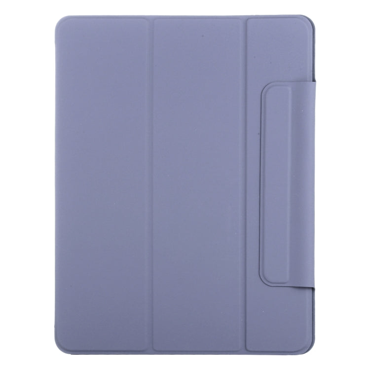 For iPad Air 11 2024 Double-sided Clip Fixed Buckle Magnetic PU Leather Smart Tablet Case(Purple) - iPad Air 11 2024 Cases by PMC TechLife | Online Shopping South Africa | PMC TechLife | Buy Now Pay Later Mobicred