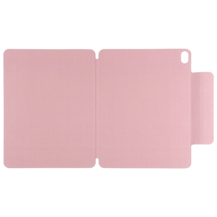 For iPad Air 11 2024 Double-sided Clip Fixed Buckle Magnetic PU Leather Smart Tablet Case(Light Pink) - iPad Air 11 2024 Cases by PMC TechLife | Online Shopping South Africa | PMC TechLife | Buy Now Pay Later Mobicred
