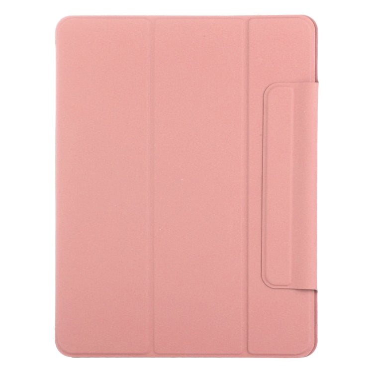 For iPad Air 11 2024 Double-sided Clip Fixed Buckle Magnetic PU Leather Smart Tablet Case(Pink) - iPad Air 11 2024 Cases by PMC TechLife | Online Shopping South Africa | PMC TechLife | Buy Now Pay Later Mobicred