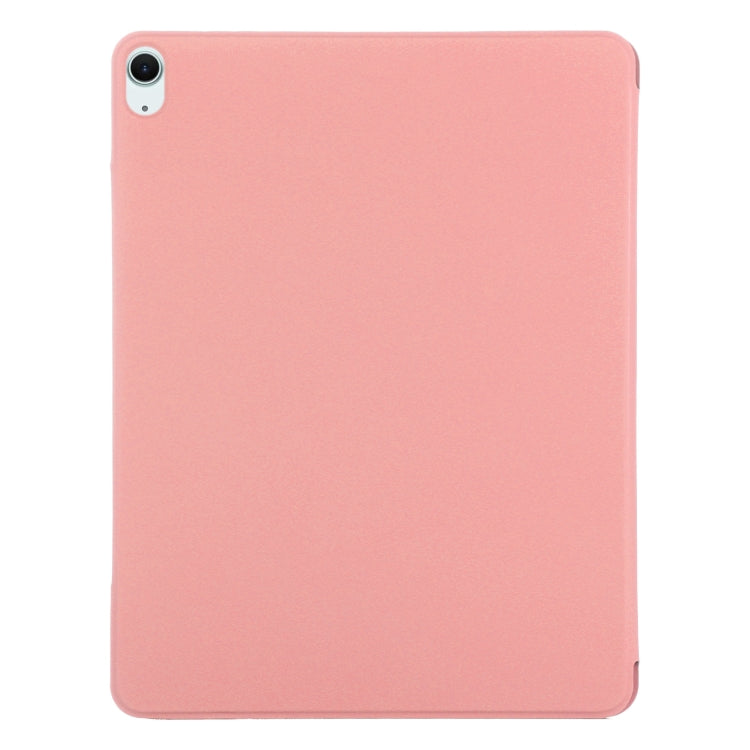 For iPad Air 11 2024 Double-sided Clip Fixed Buckle Magnetic PU Leather Smart Tablet Case(Pink) - iPad Air 11 2024 Cases by PMC TechLife | Online Shopping South Africa | PMC TechLife | Buy Now Pay Later Mobicred