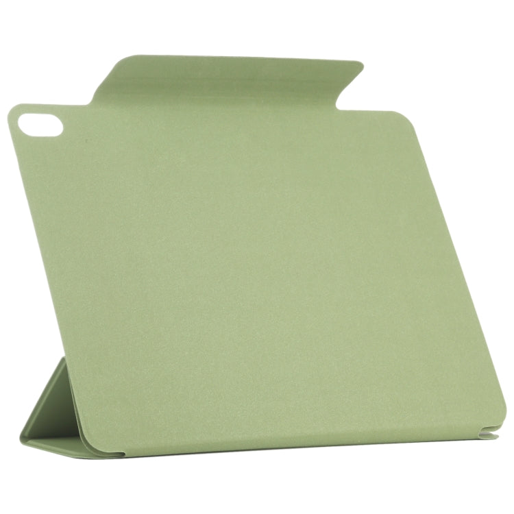 For iPad Air 11 2025 / 2024 Double-sided Clip Fixed Buckle Magnetic PU Leather Smart Tablet Case(Grass Green) - iPad Air 11 2025 / 2024 Cases by PMC TechLife | Online Shopping South Africa | PMC TechLife | Buy Now Pay Later Mobicred