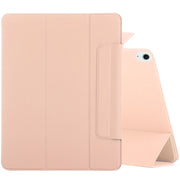 For iPad Air 11 2025 / 2024 Double-sided Clip Fixed Buckle Magnetic PU Leather Smart Tablet Case(Gold)