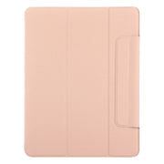 For iPad Air 11 2025 / 2024 Double-sided Clip Fixed Buckle Magnetic PU Leather Smart Tablet Case(Gold)