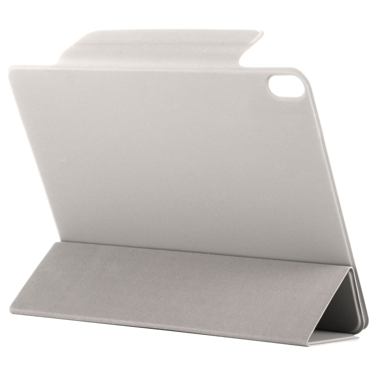 For iPad Air 11 2025 / 2024 Double-sided Clip Fixed Buckle Magnetic PU Leather Smart Tablet Case(Grey) - iPad Air 11 2025 / 2024 Cases by PMC TechLife | Online Shopping South Africa | PMC TechLife | Buy Now Pay Later Mobicred