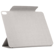 For iPad Air 11 2025 / 2024 Double-sided Clip Fixed Buckle Magnetic PU Leather Smart Tablet Case(Grey)
